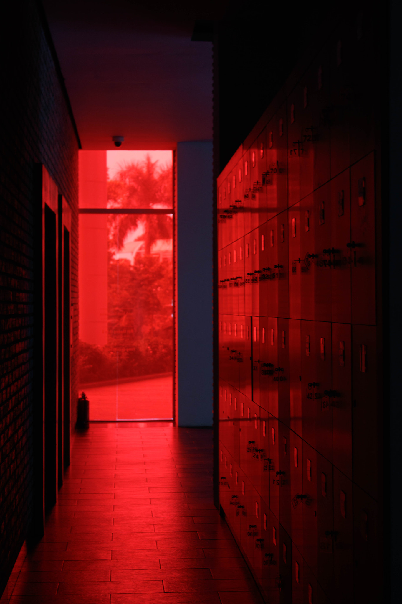 Canon EOS 760D (EOS Rebel T6s / EOS 8000D) sample photo. Red light door photography