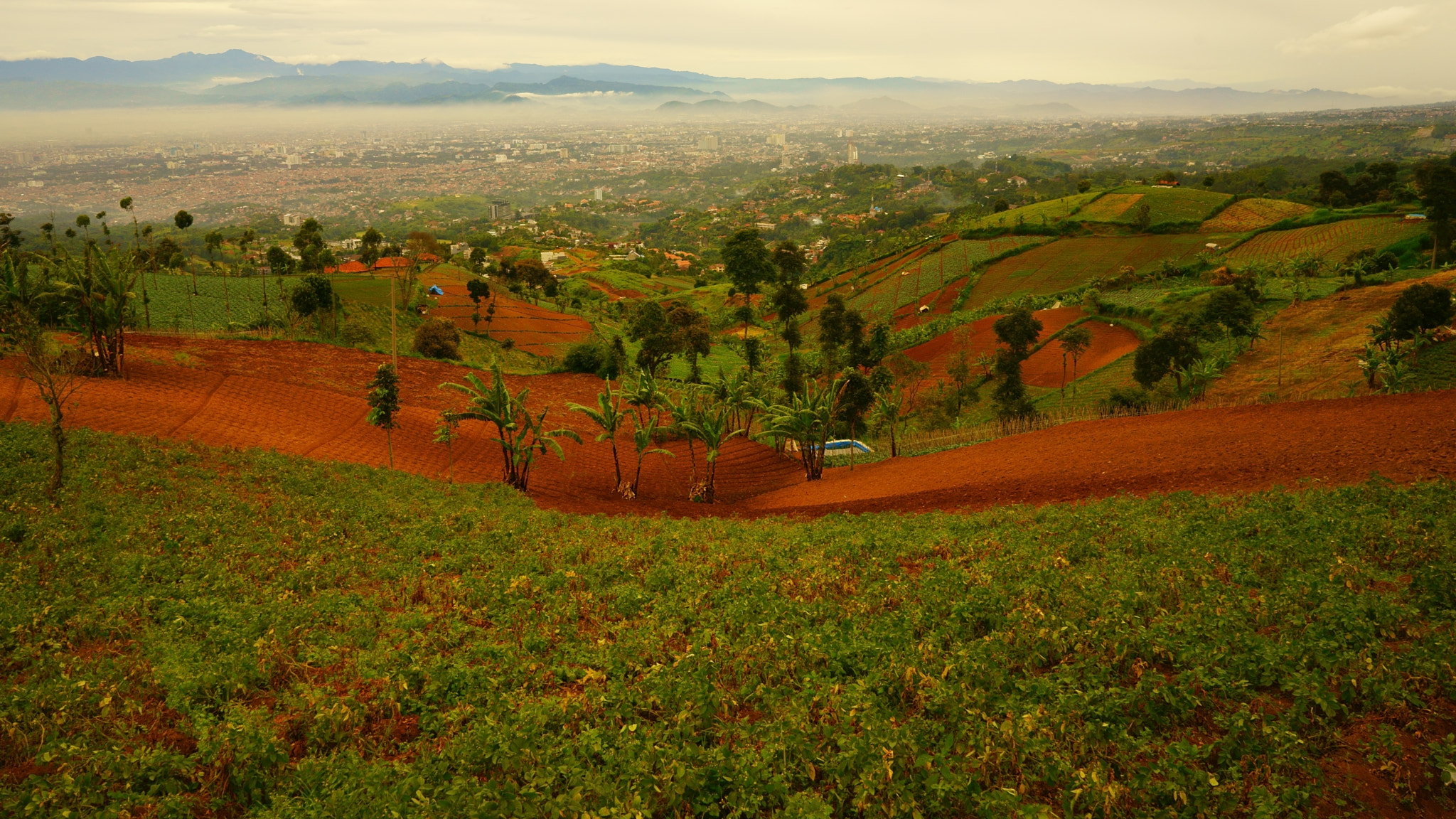 Sony FE 28mm F2 sample photo. City of bandung in the morning photography