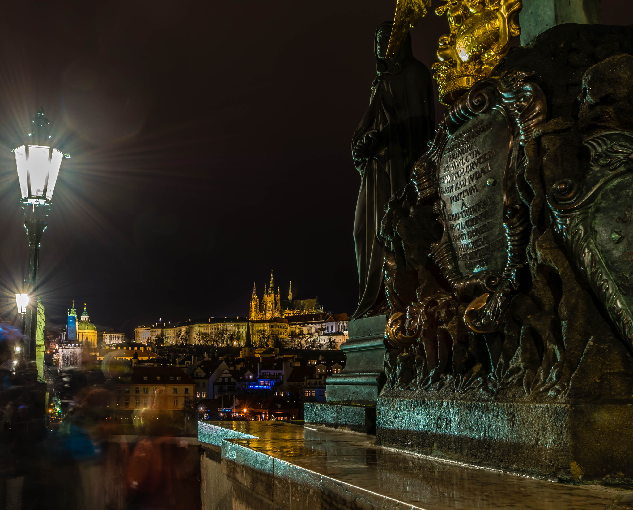 Nikon D5300 + Tamron SP AF 10-24mm F3.5-4.5 Di II LD Aspherical (IF) sample photo. View from charles bridge over prague castle photography