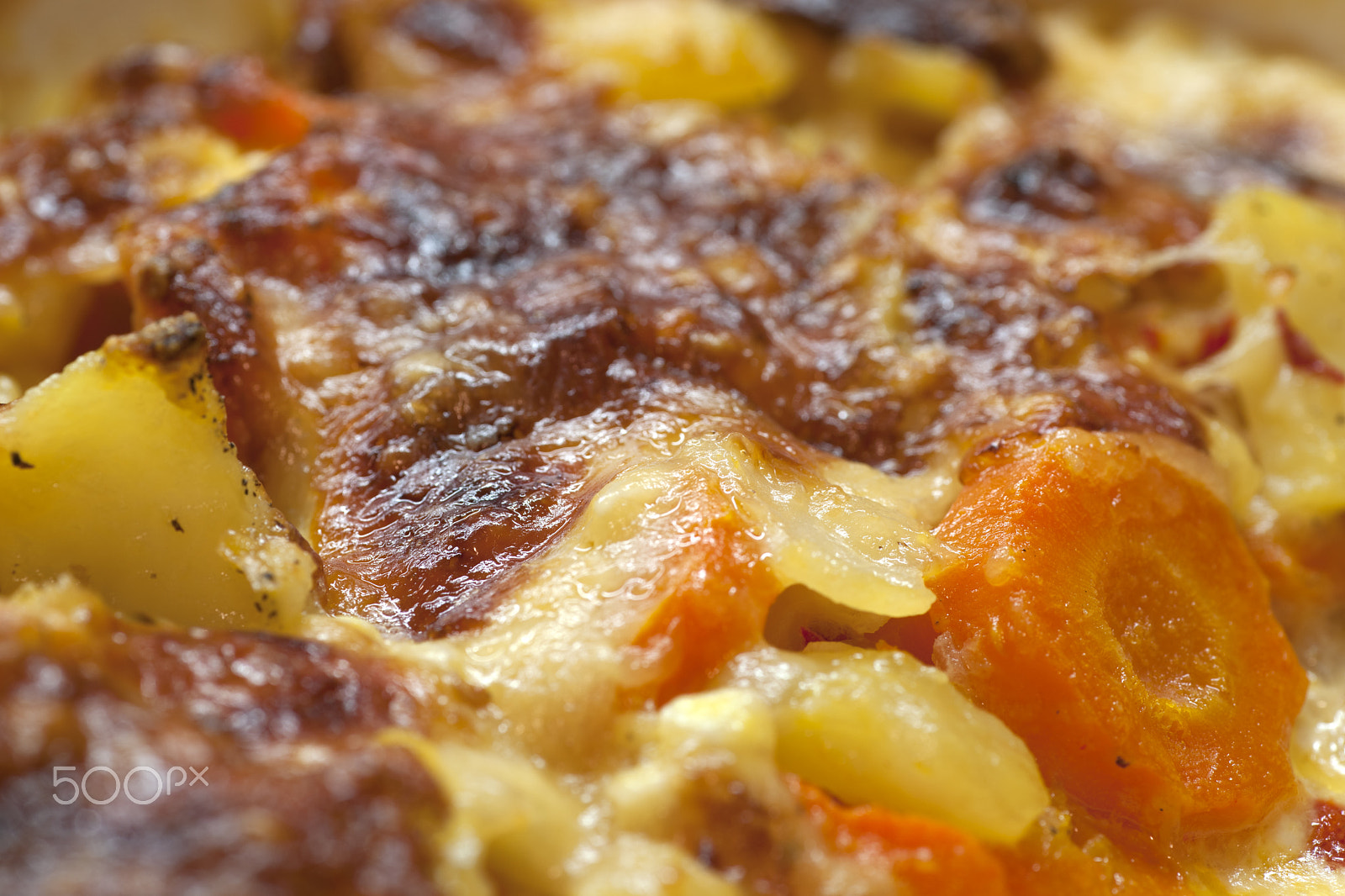 Sony Alpha DSLR-A900 + Minolta AF 100mm F2.8 Macro [New] sample photo. Potato carrot gratin photography