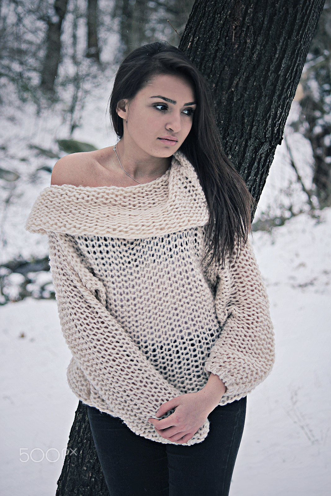 Canon EOS 550D (EOS Rebel T2i / EOS Kiss X4) sample photo. Winter portrait photography
