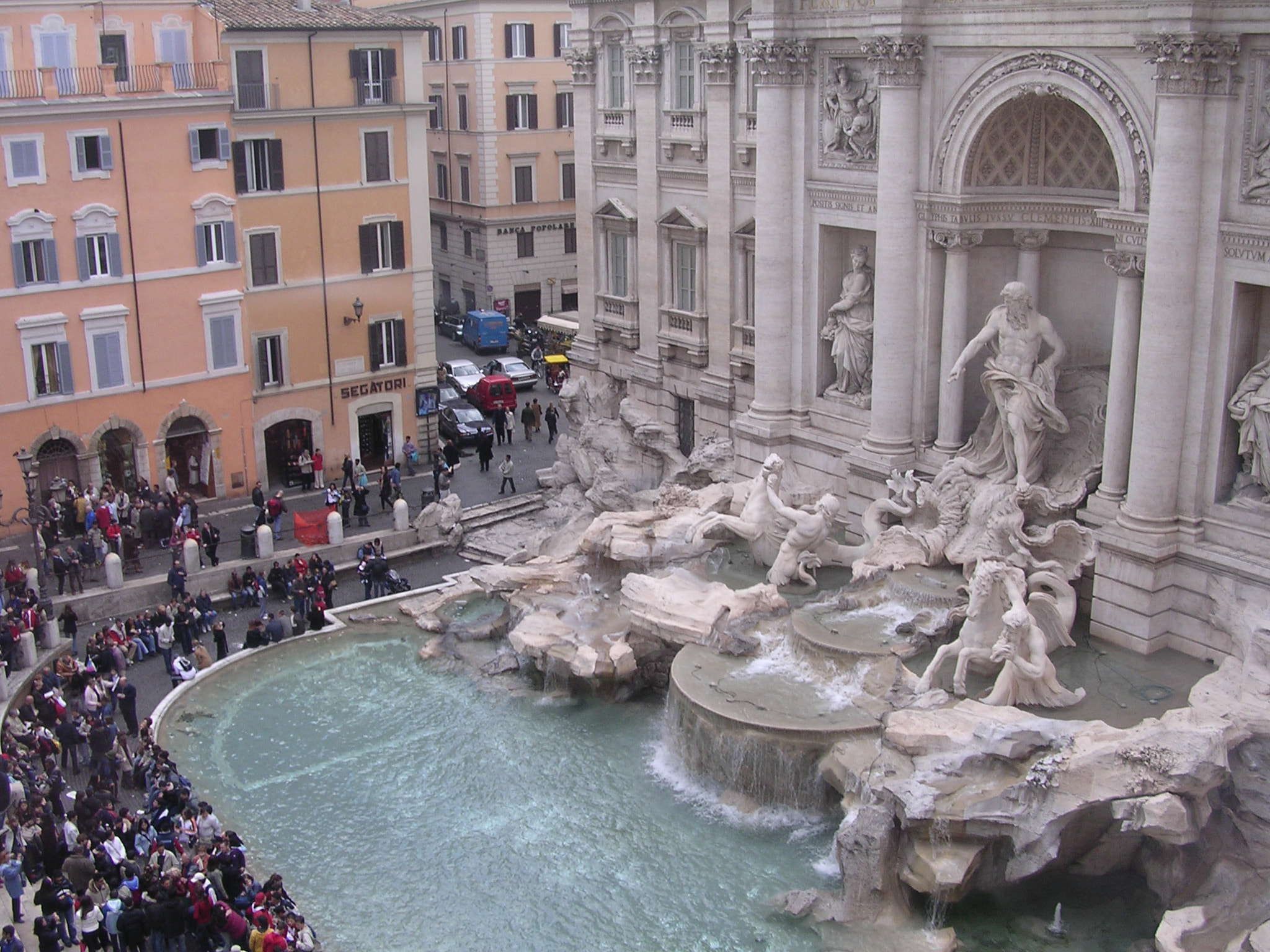 Nikon E3100 sample photo. Trevi fountain photography