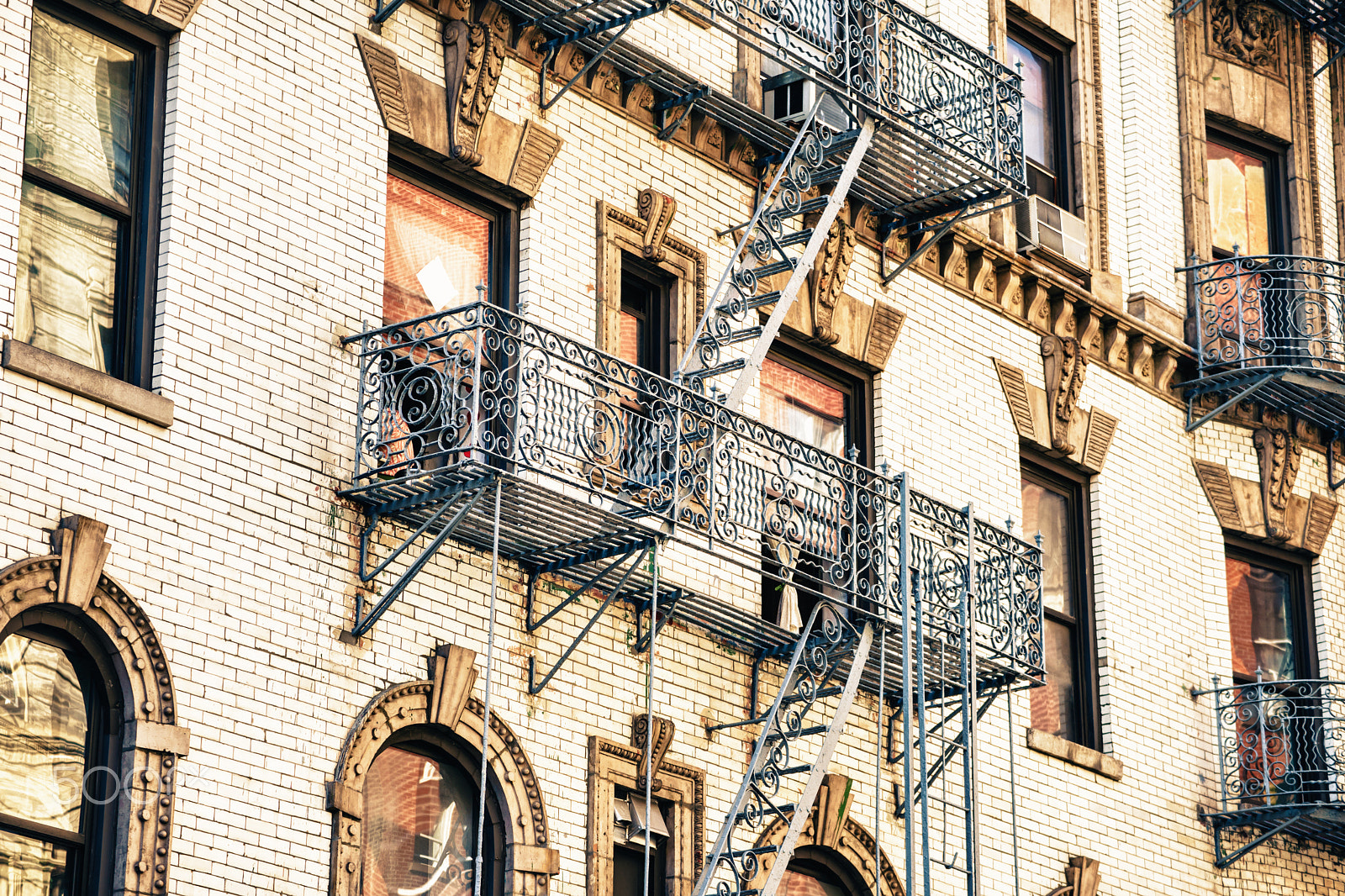 Sony a7 II + Tamron SP 70-300mm F4-5.6 Di USD sample photo. Building with emergency stairs photography