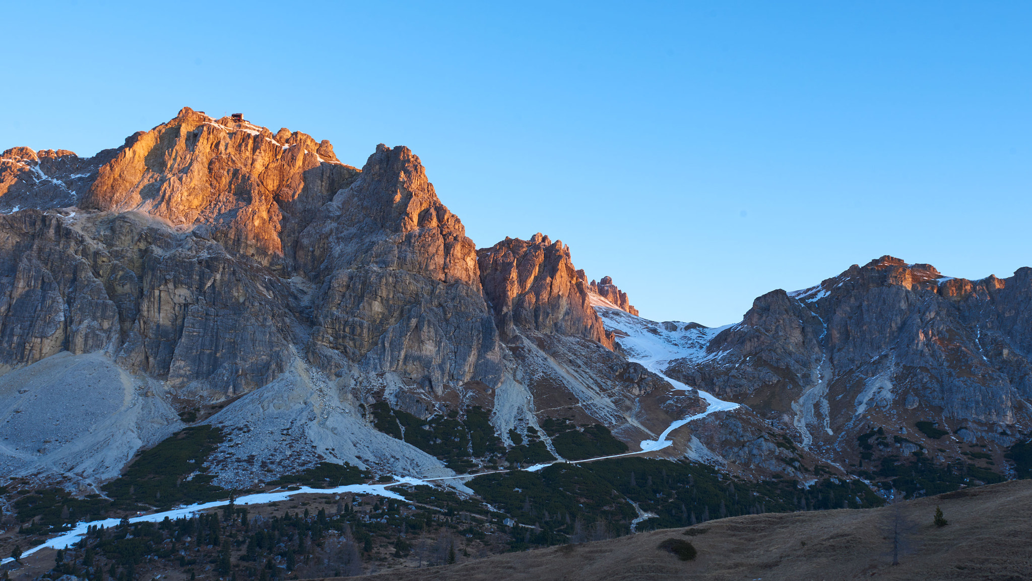 Nikon D810 + Nikon AF-S Nikkor 24-70mm F2.8G ED sample photo. Falzerego pass this morning photography