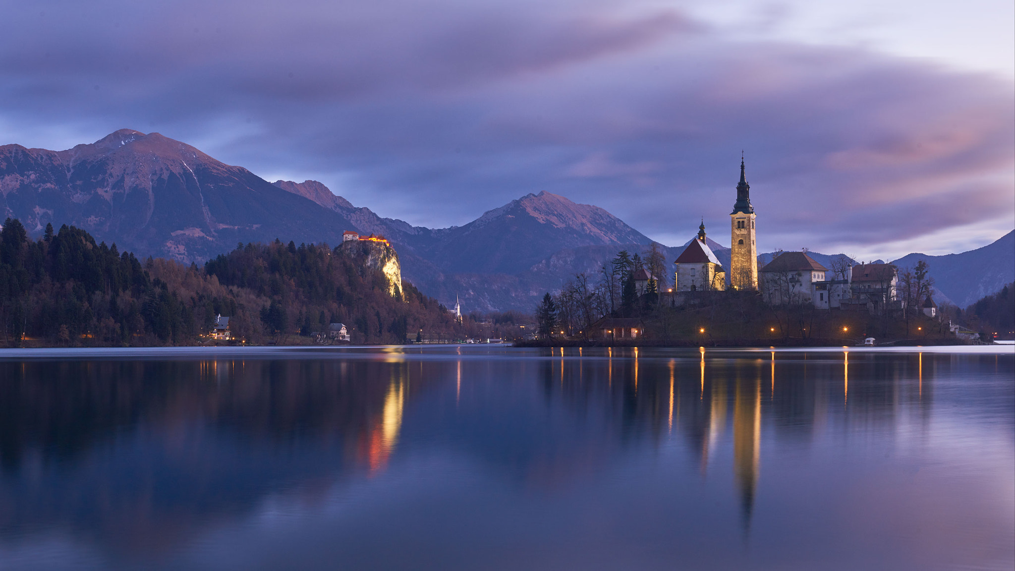 Nikon AF-S Nikkor 24-70mm F2.8G ED sample photo. Bled morning colors photography