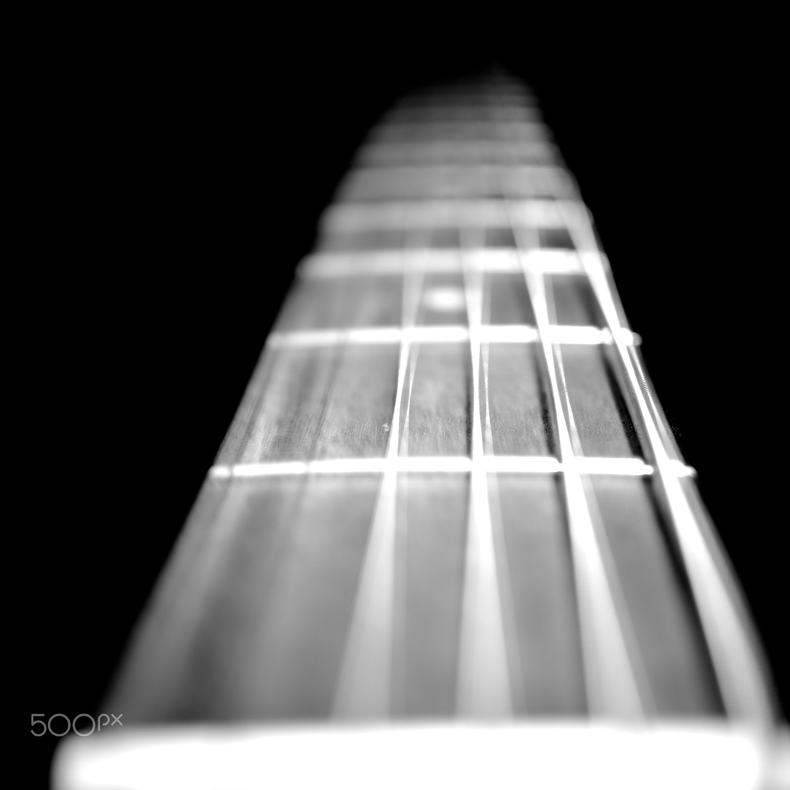 Sony E 30mm F3.5 sample photo. Guitar frets photography