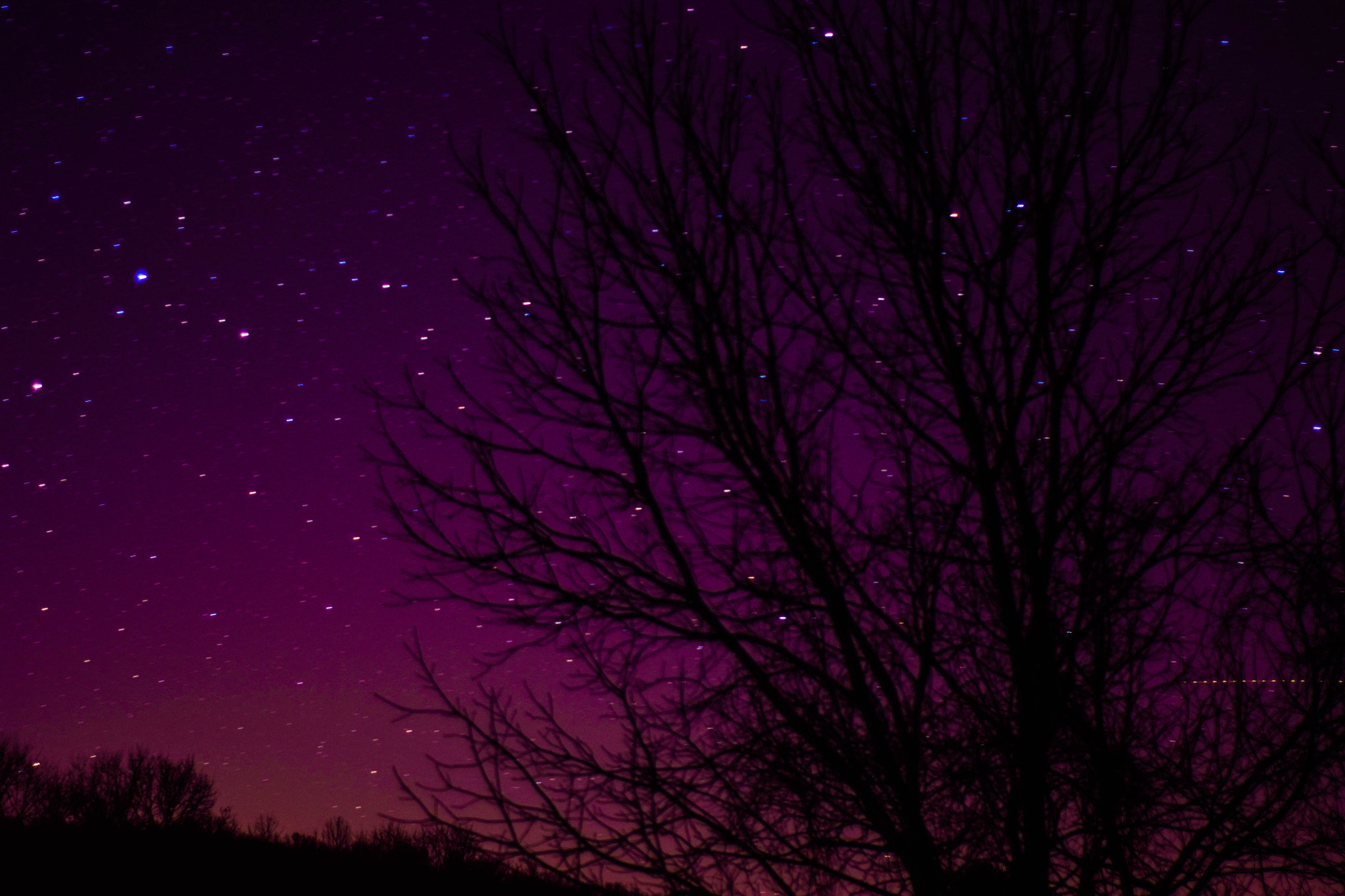 Nikon D5300 + Nikon AF Nikkor 50mm F1.8D sample photo. Stars in the dusk photography
