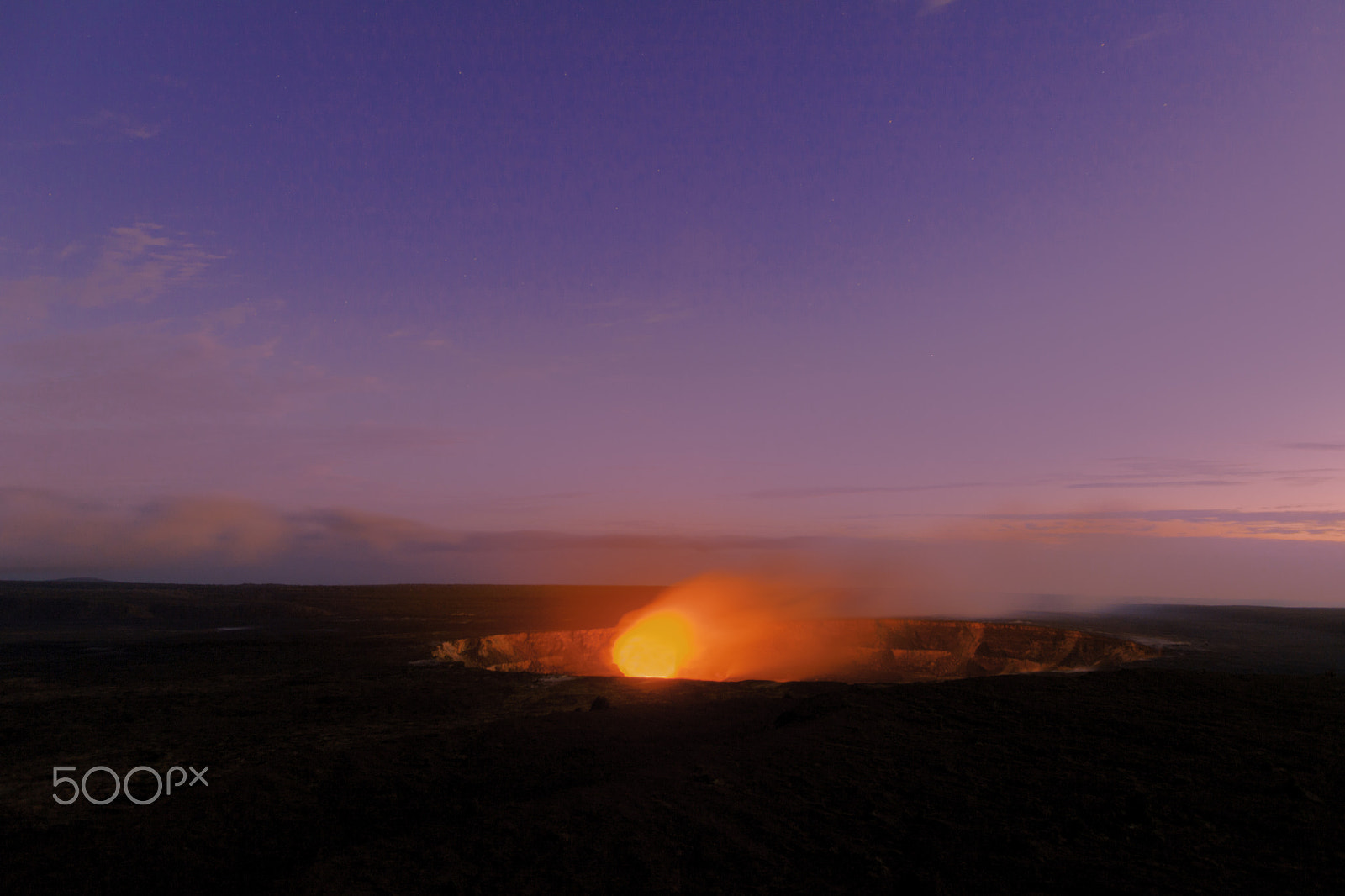 Canon EOS 5D Mark II sample photo. Halema'uma'u crater sunset photography