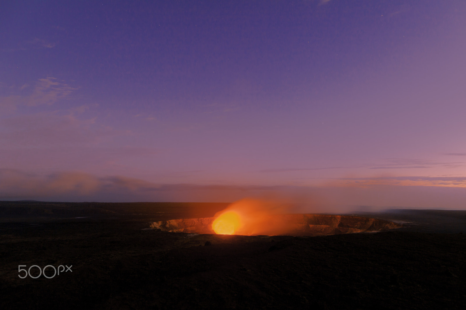 Canon EF 24mm F1.4L II USM sample photo. Halema'uma'u crater sunset photography