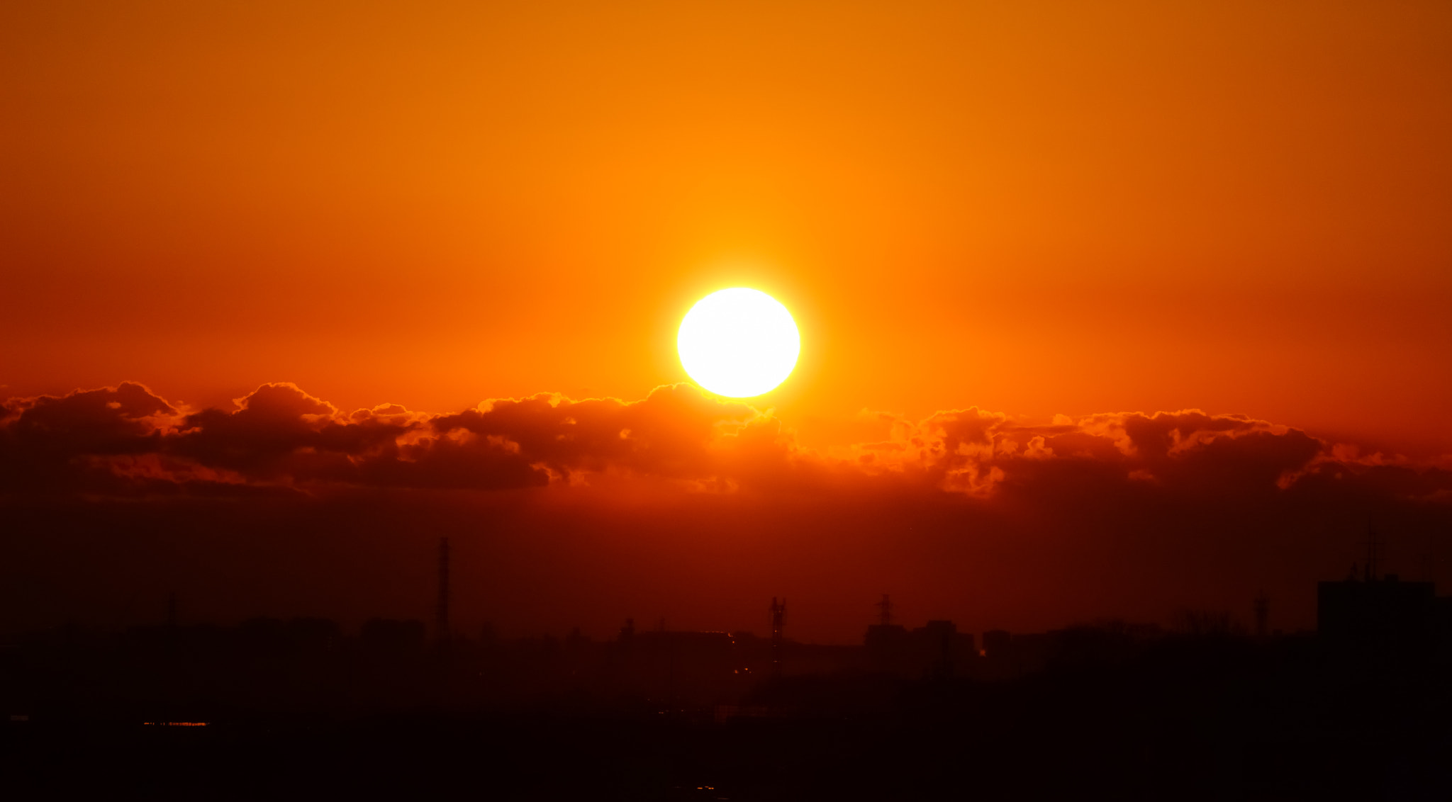 Sigma 50-500mm F4.5-6.3 DG OS HSM sample photo. 元旦・初日の出(秦野市) photography