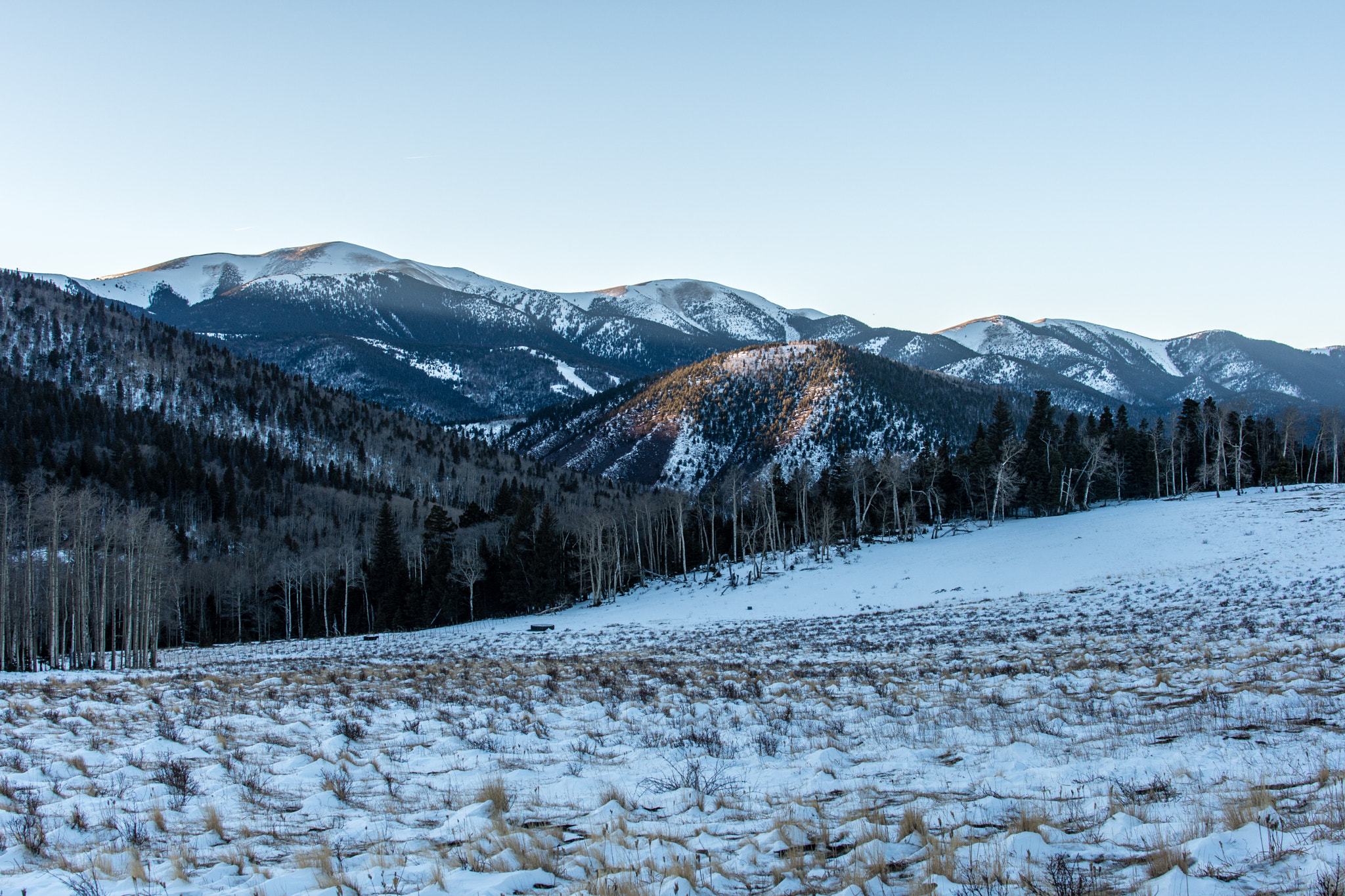 Nikon D500 + Nikon AF-S DX Nikkor 35mm F1.8G sample photo. Culebra range, sangre de cristo mountains photography