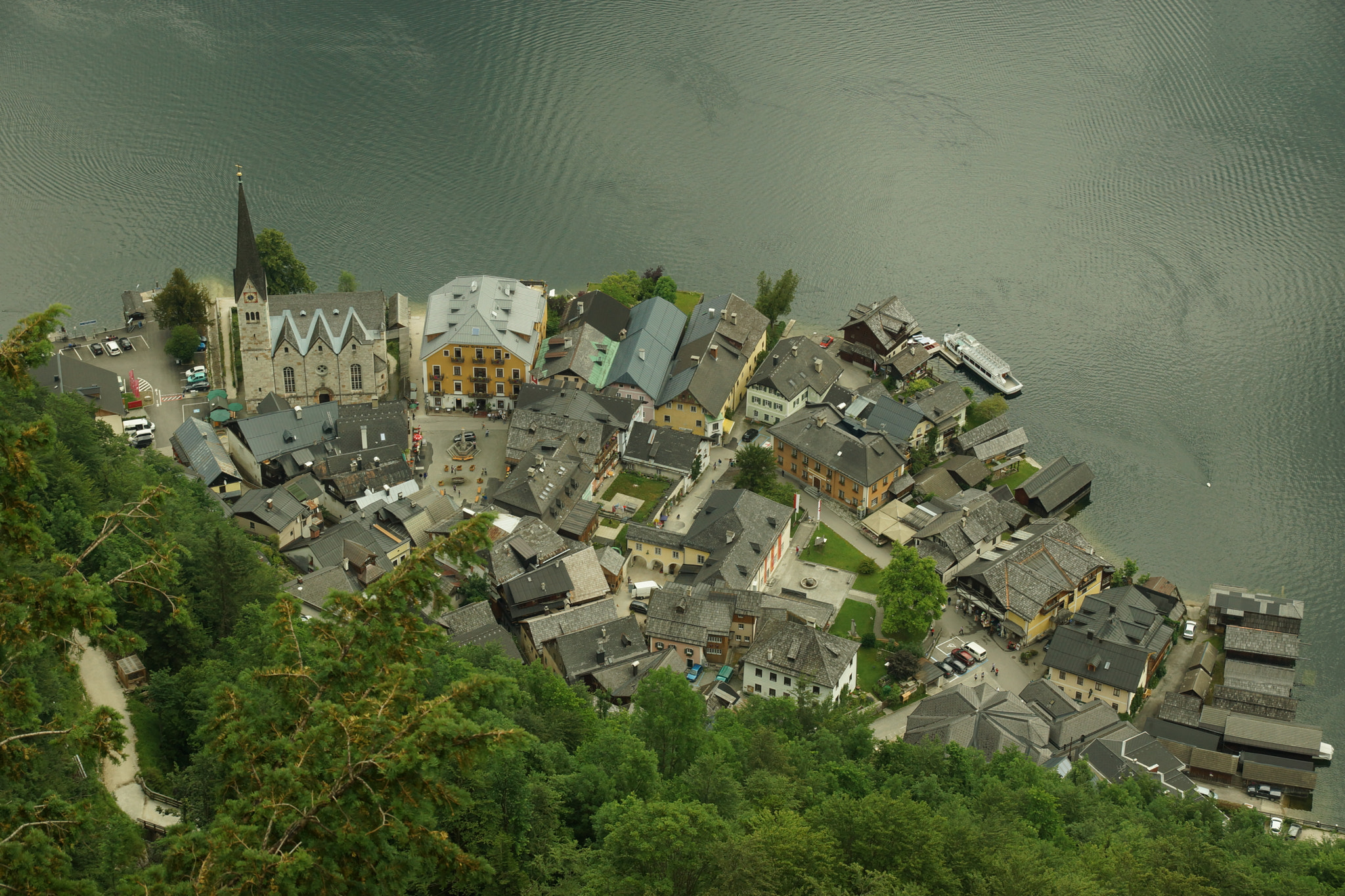 Sony DT 18-135mm F3.5-5.6 SAM sample photo. Hallstatt austria from above photography