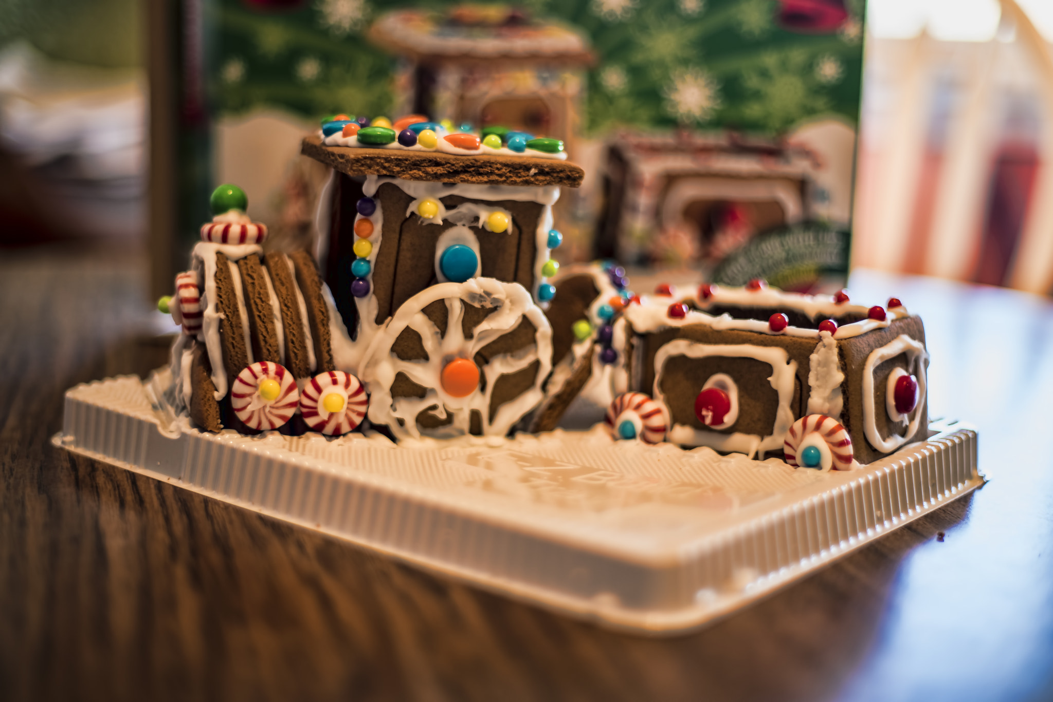 Pentax smc FA 50mm F1.4 sample photo. Gingerbread train photography
