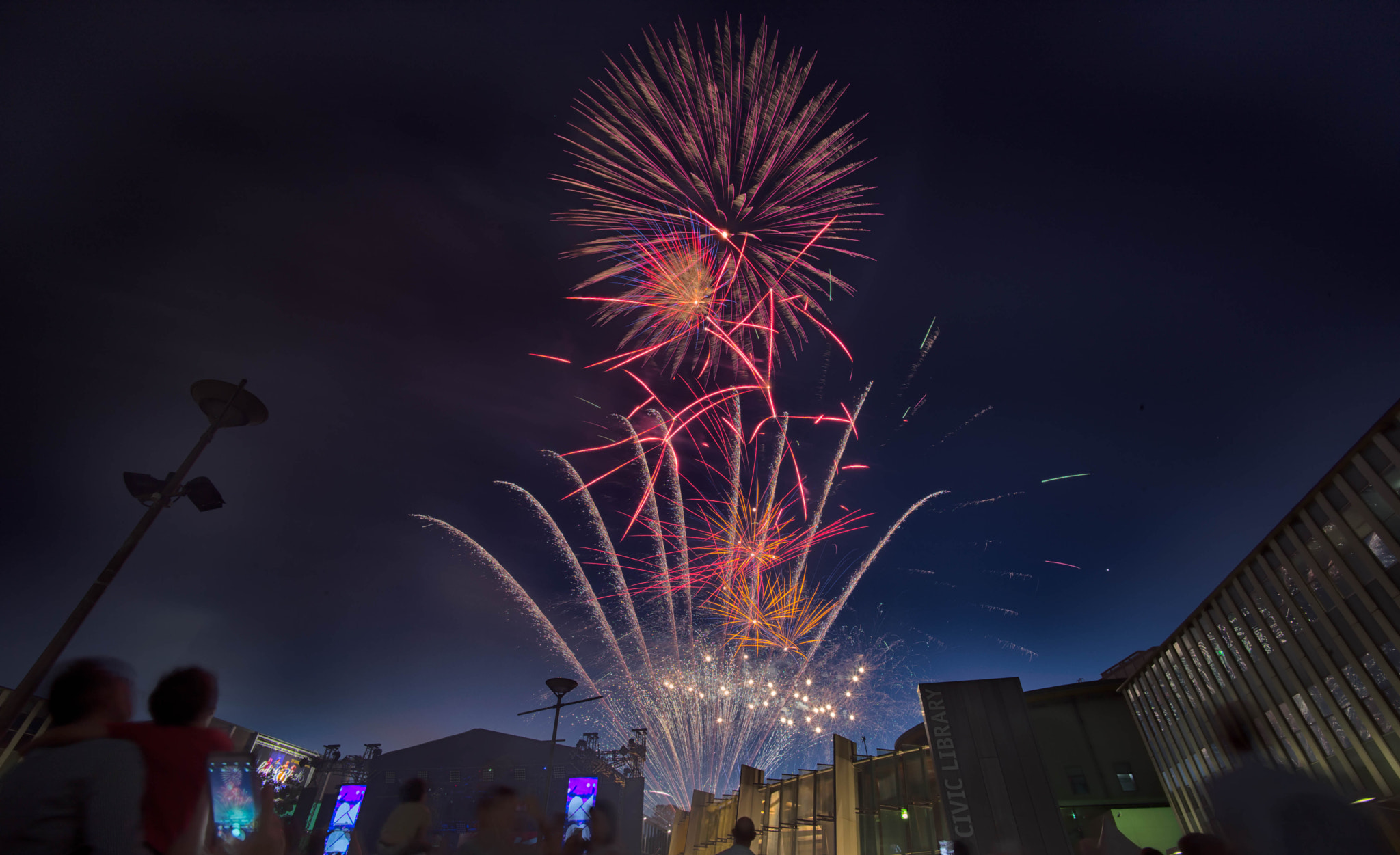 Leica M (Typ 240) + Tele-Elmarit 1:2.8/90 sample photo. Canberra 2016 fireworks photography