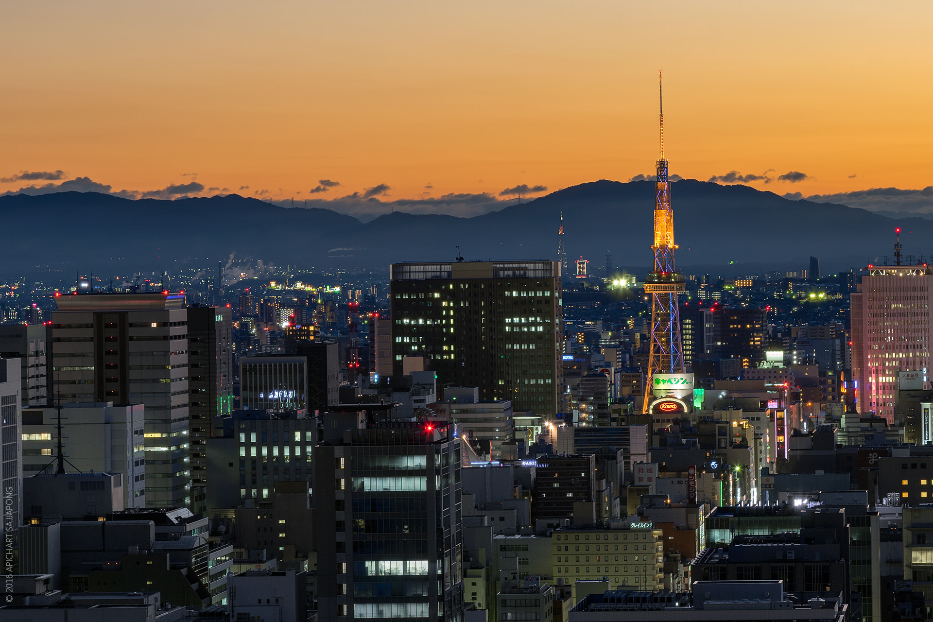 Sony a7 sample photo. Nagoya tower photography