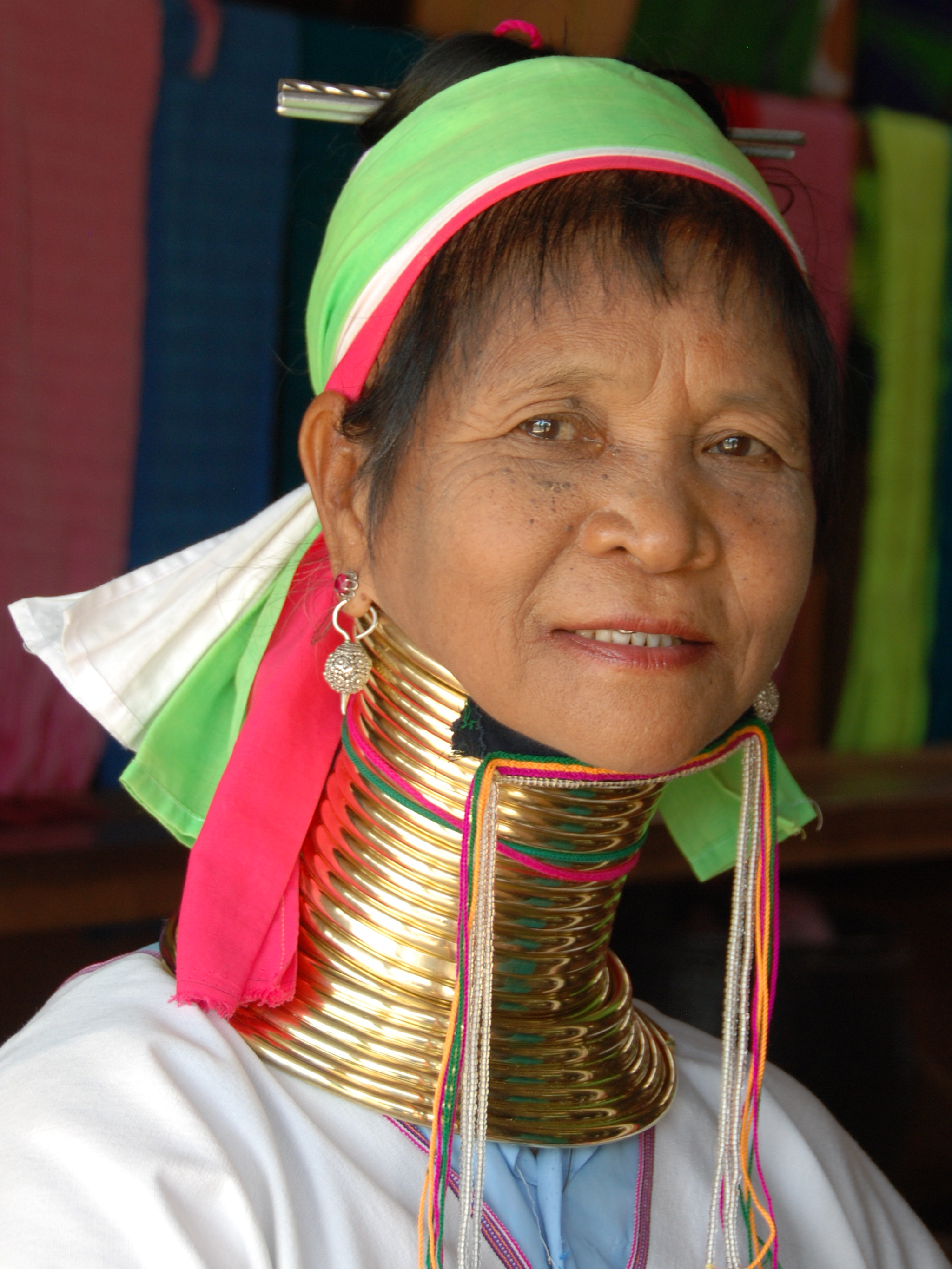 Nikon D80 sample photo. Longneck woman in myanmar photography
