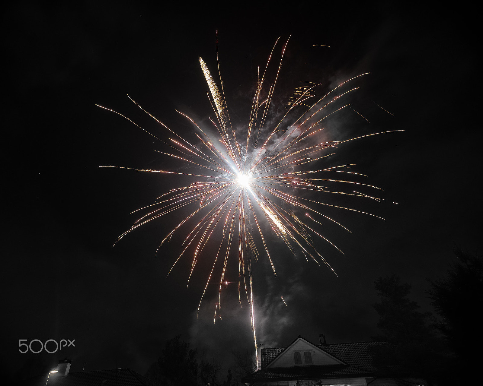 Sony a7 + Sigma 19mm F2.8 EX DN sample photo. Happy new year! fireworks from bergen i photography