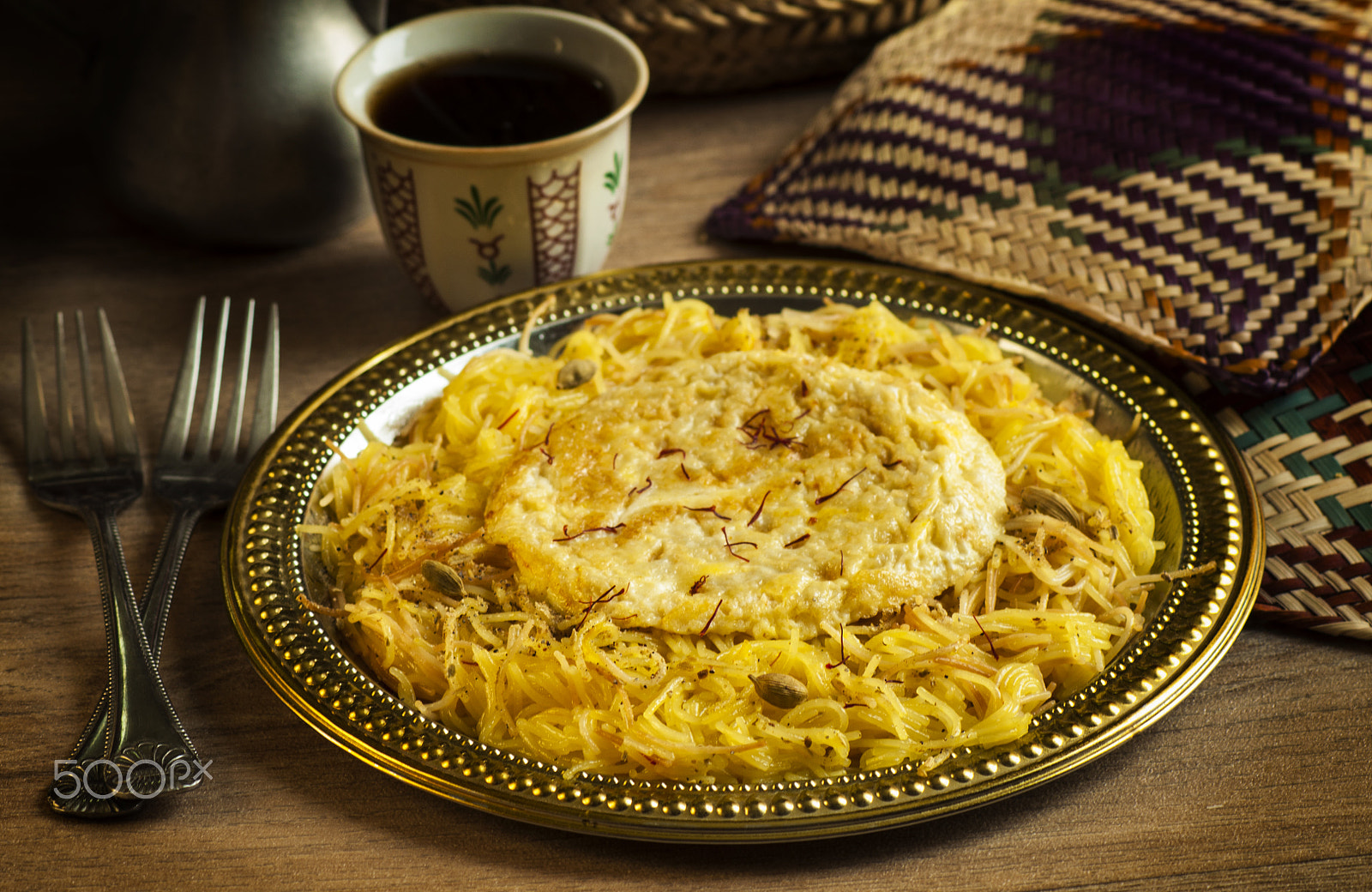Nikon D5000 sample photo. Balaleet / vermicelli dessert photography