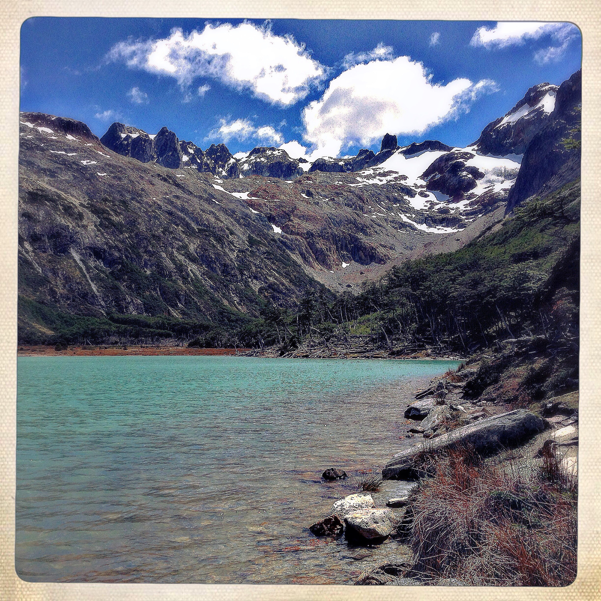 Hipstamatic 330 sample photo. Laguna esmaralda, tierra del fuego photography