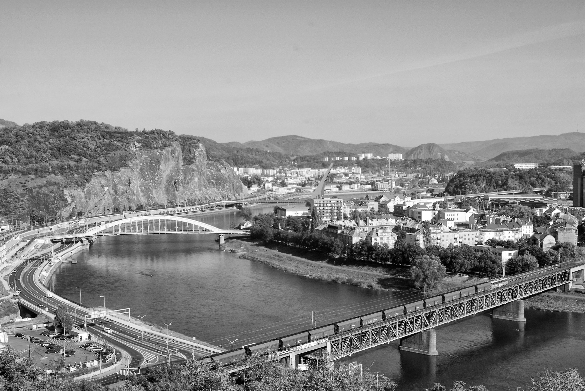 Nikon D200 sample photo. Skyline of usti nad labem photography