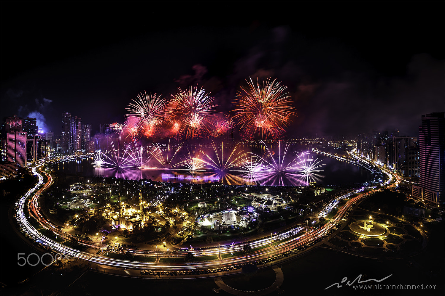 Canon EF 8-15mm F4L Fisheye USM sample photo. New year 2017 al majaz photography