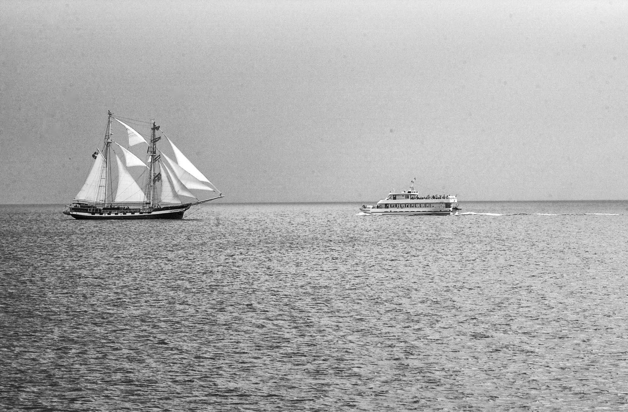 Nikon D1 sample photo. Ships on the baltic sea photography