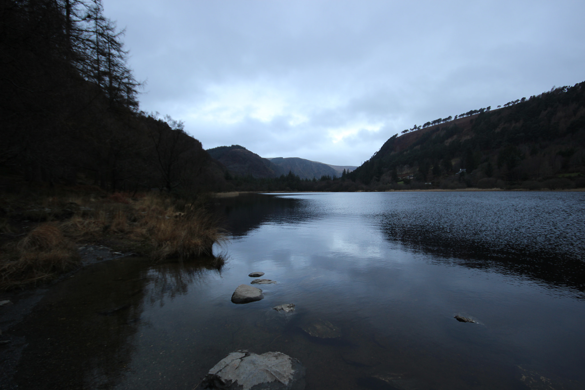 Canon EOS 100D (EOS Rebel SL1 / EOS Kiss X7) + Sigma 10-20mm F4-5.6 EX DC HSM sample photo. Glendalough lower lake photography