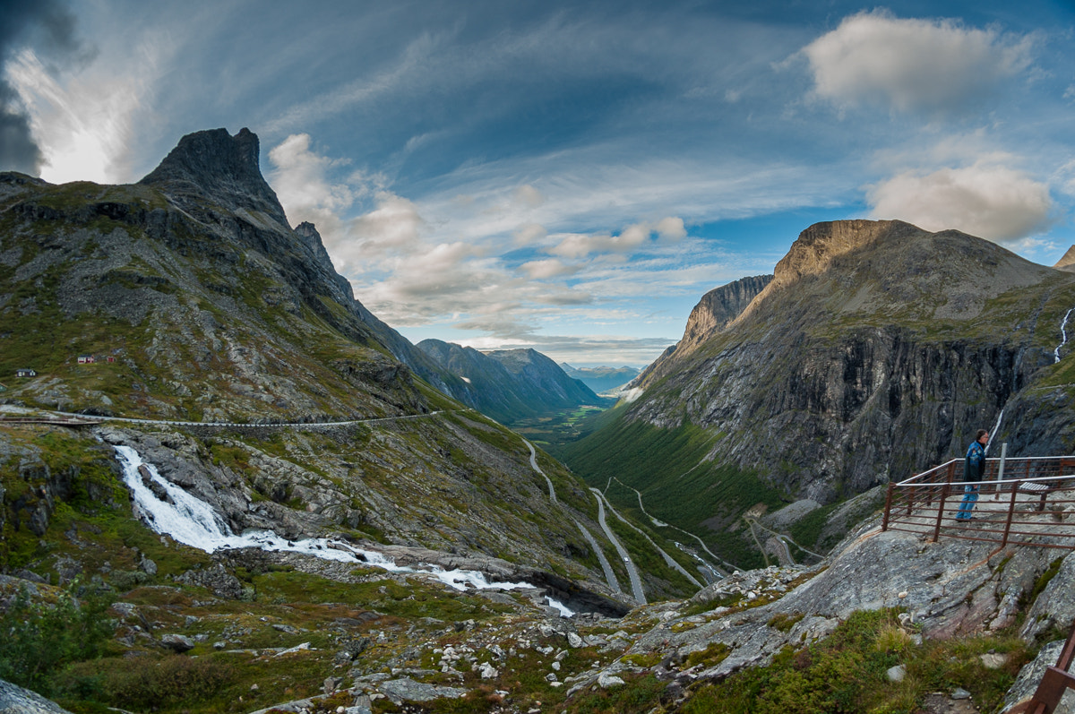 Nikon D5000 + Samyang 8mm F3.5 Aspherical IF MC Fisheye sample photo. Trollstigen photography