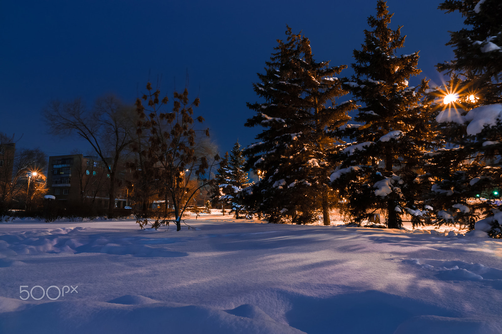 Sony SLT-A65 (SLT-A65V) sample photo. Evening sketch "the evening before the new year" photography