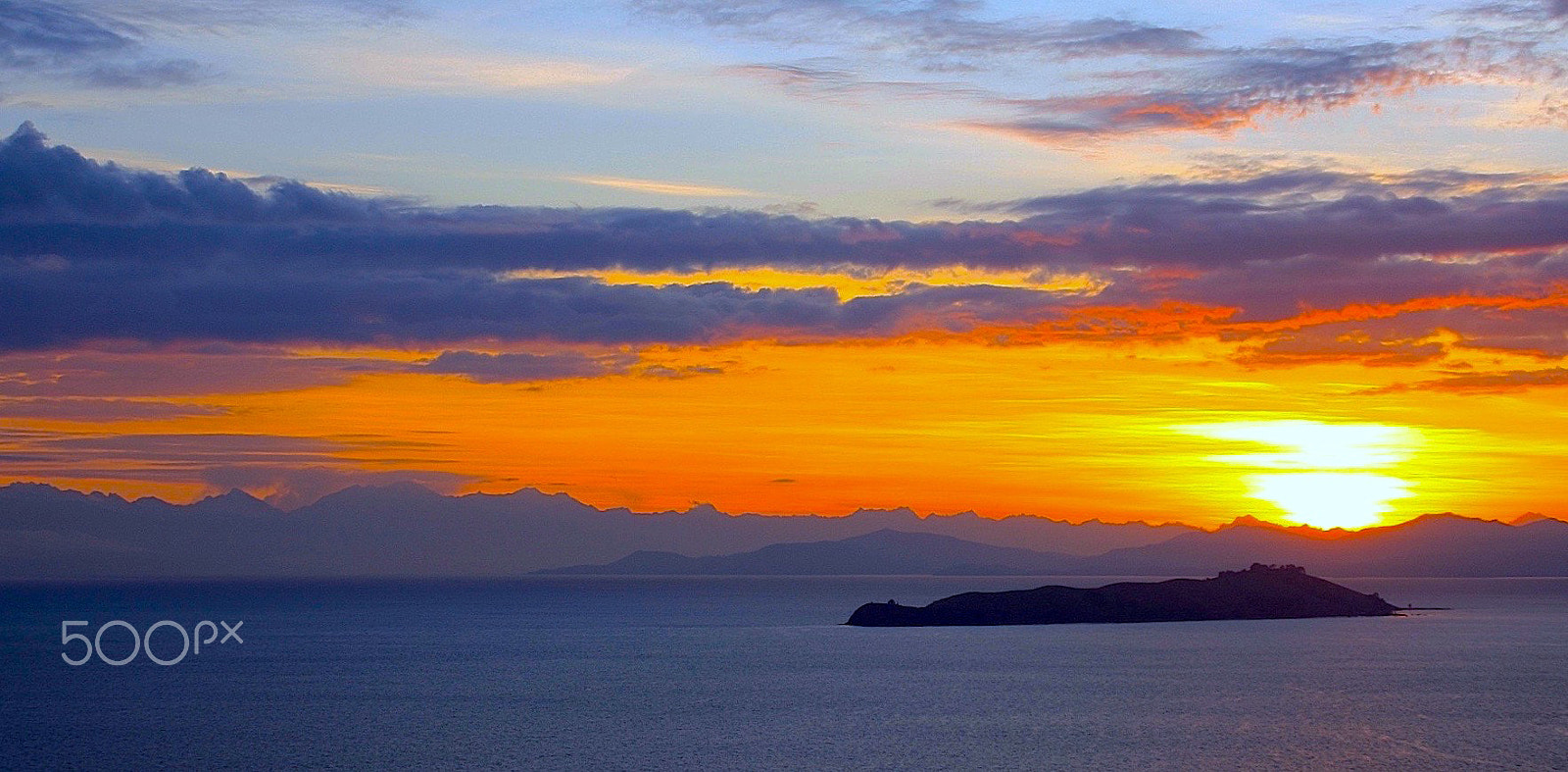 Canon EOS 40D sample photo. Sun set on isla del sol photography