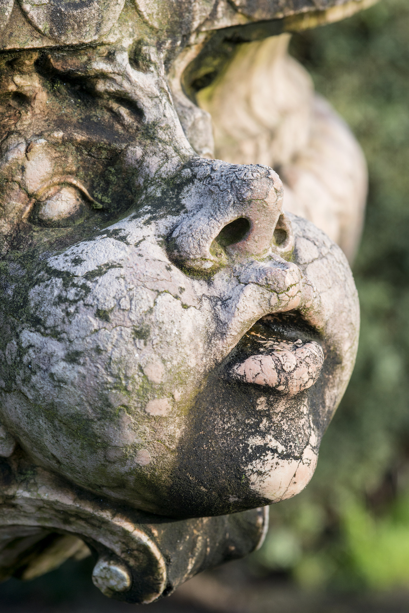 Nikon D800 + Sigma 105mm F2.8 EX DG Macro sample photo. Beautiful close up portrait image of whimsical gargoyle on medie photography