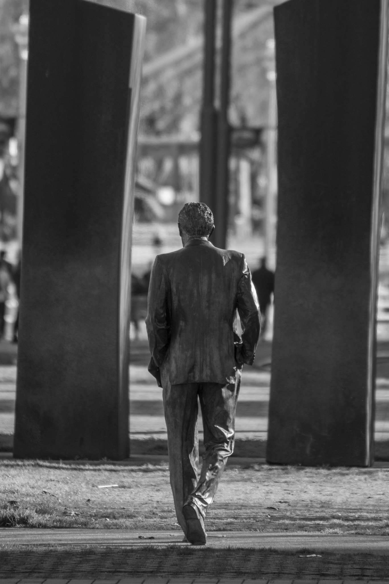 Nikon D800 + Sigma 50-500mm F4.5-6.3 DG OS HSM sample photo. Iron pedestrian photography