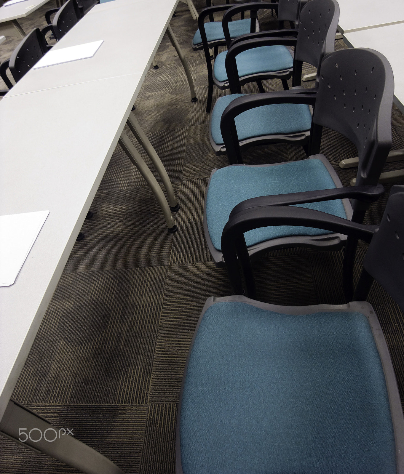 Ricoh GX200 sample photo. Cross section of an office presentation room with tables, chairs photography
