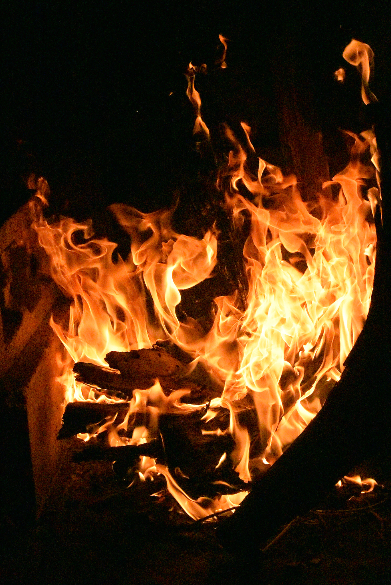 Nikon 1 J4 sample photo. Fire at the new year photography