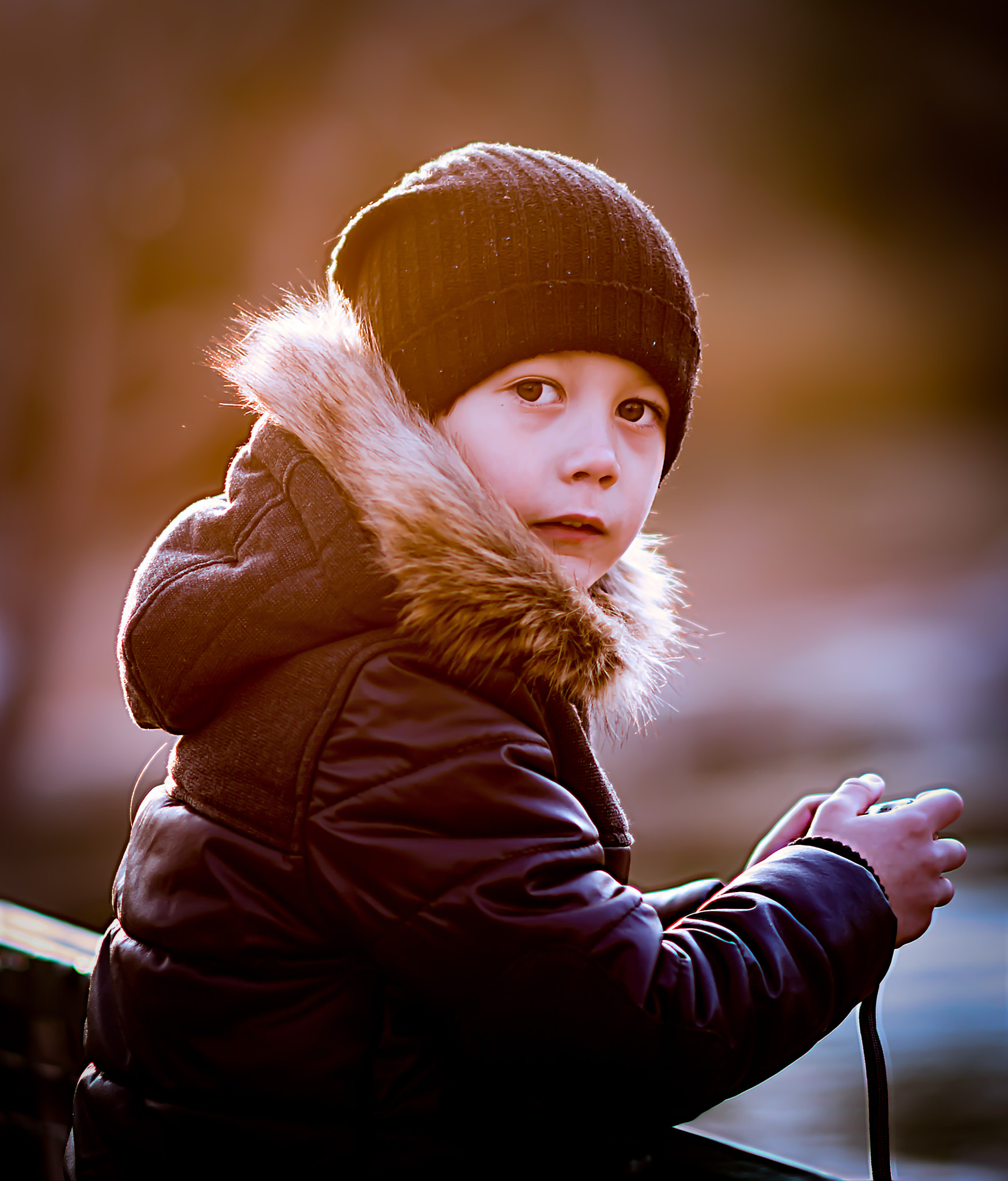 Nikon D800 + AF DC-Nikkor 135mm f/2D sample photo. Winter portraits photography