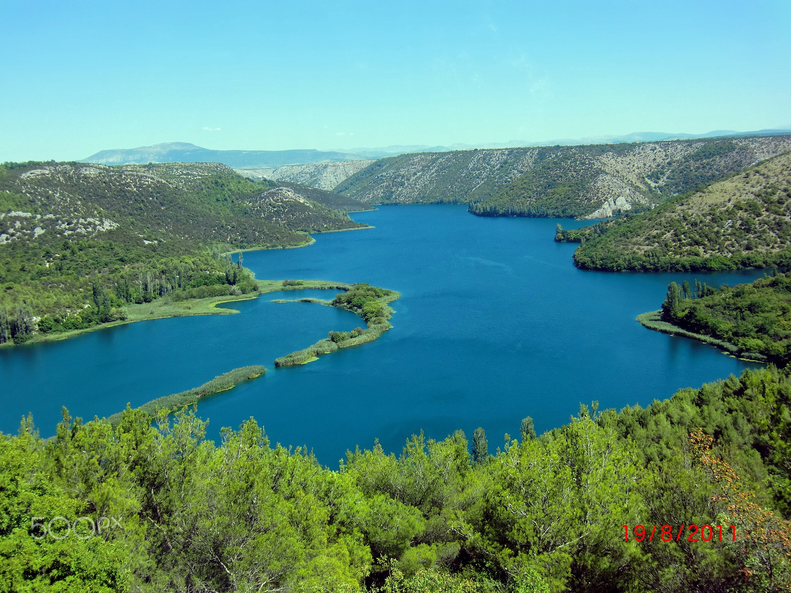 CASIO EX-H10 sample photo. Krka lake photography