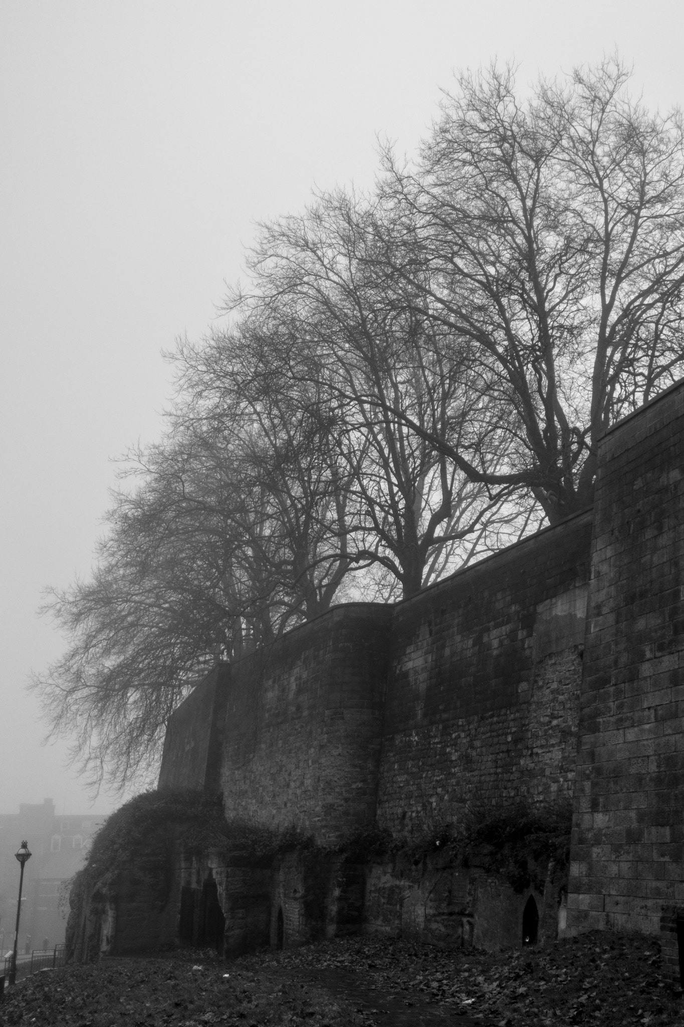 Samsung NX1000 + Samsung NX 16mm F2.4 Pancake sample photo. Nottingham castle walls photography