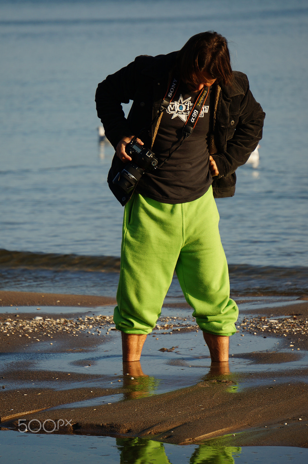 Sony E 55-210mm F4.5-6.3 OSS sample photo. Stuck in sand photography