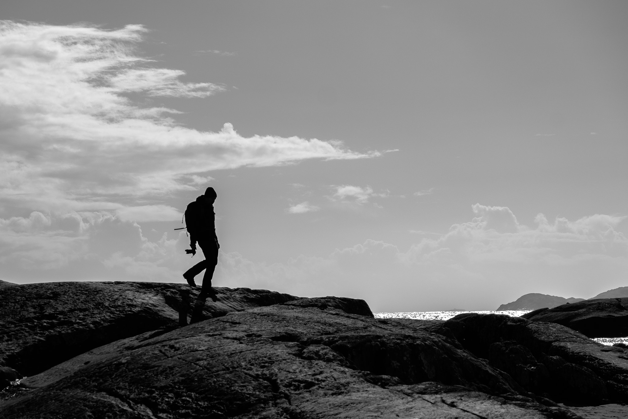 Fujifilm X-E2 + Fujifilm XF 18-135mm F3.5-5.6 R LM OIS WR sample photo. Lonely photographer in the nature photography