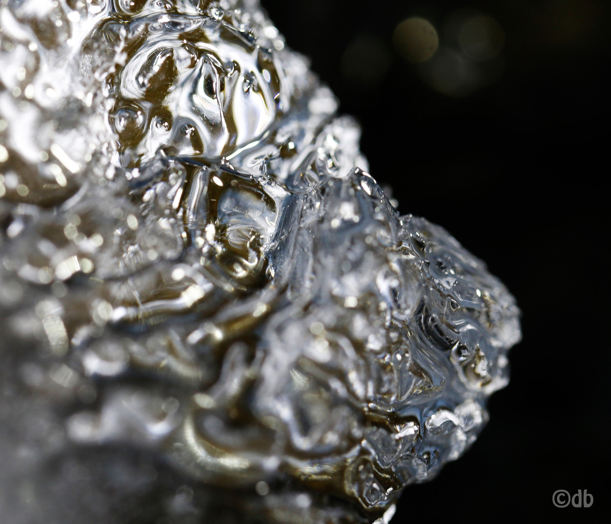 Canon EF 100mm F2.8L Macro IS USM sample photo. Frozen water in a sink 2 photography