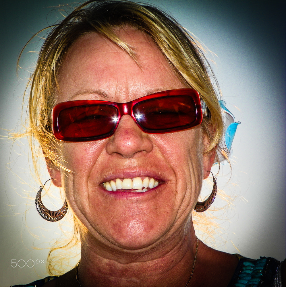 Kodak EasyShare Z981 sample photo. Biker chick - later years photography