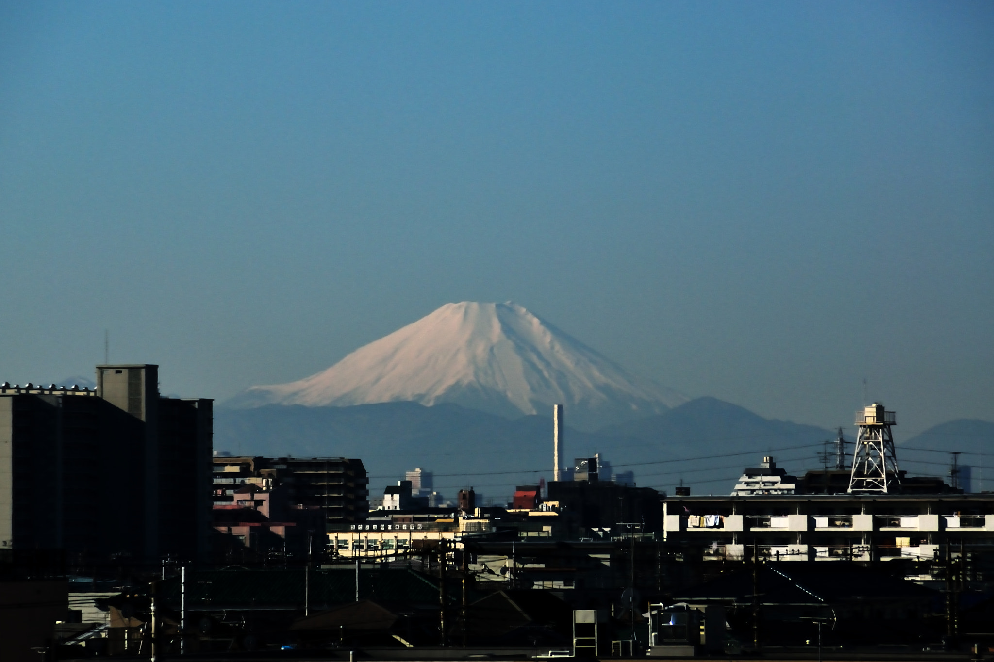 Nikon D200 sample photo. Mt. fuji in new year photography