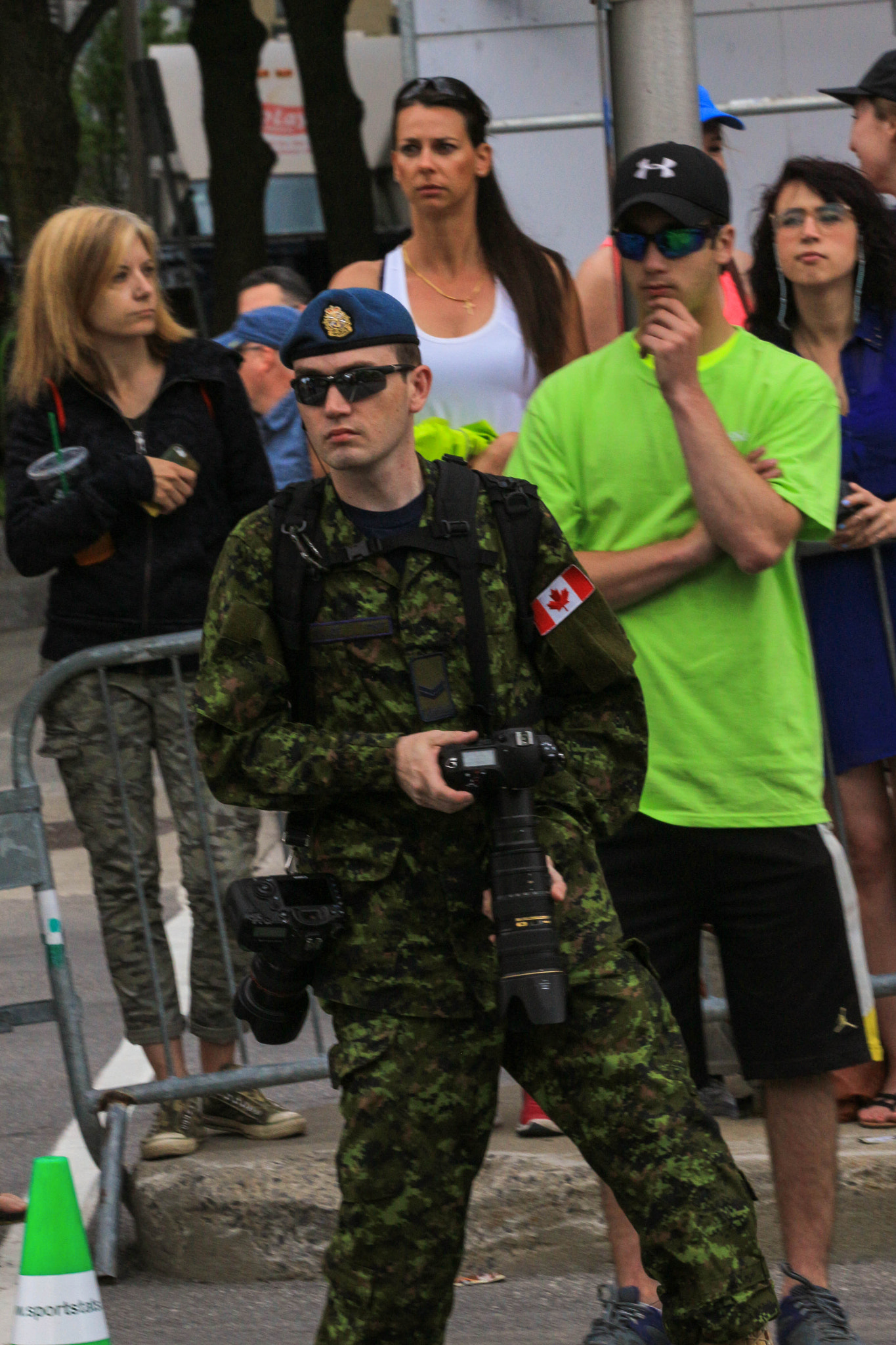 Canon EF 70-300mm F4-5.6 IS USM sample photo. Army guy photography
