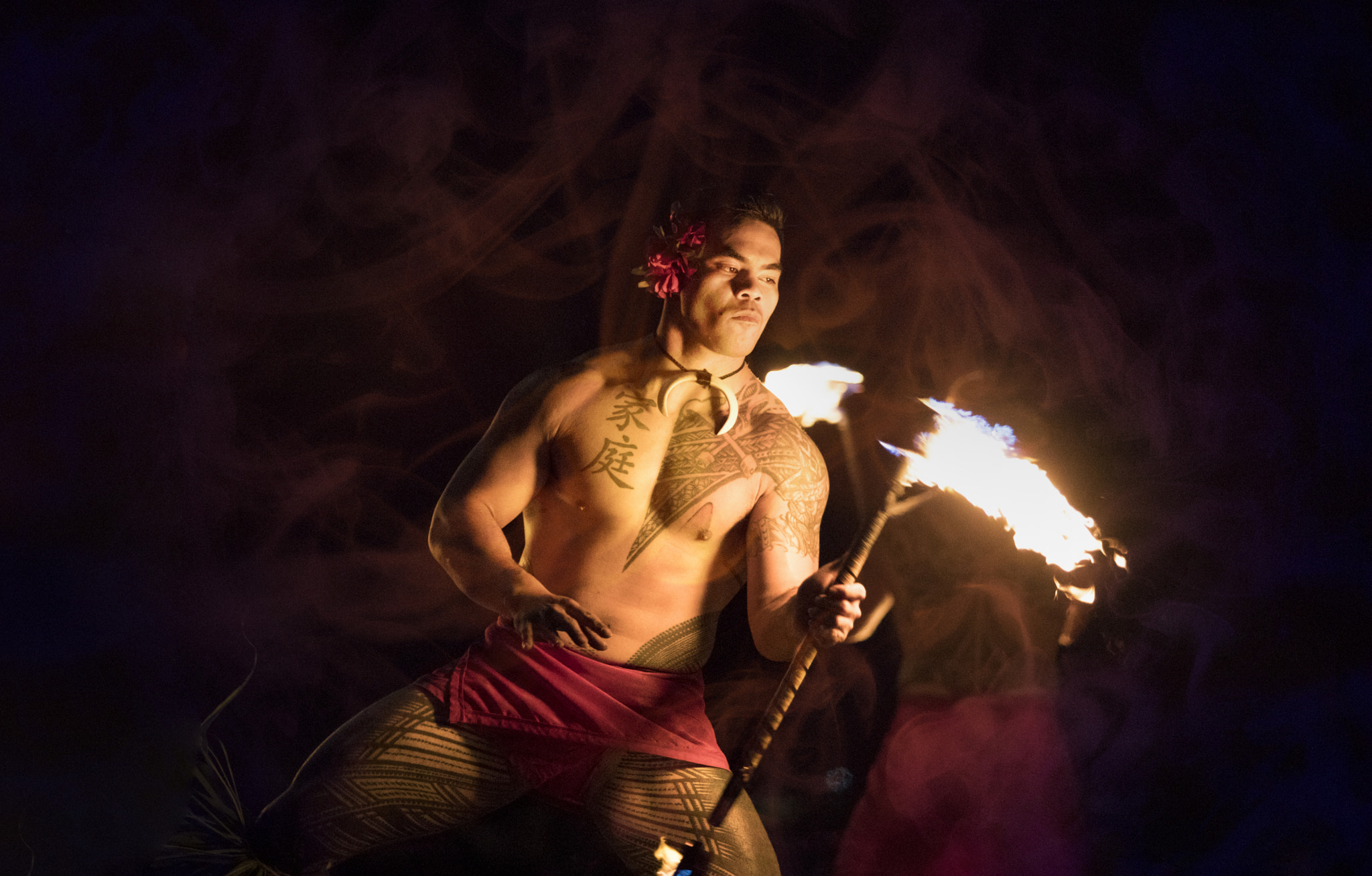Canon EF 70-200mm F2.8L USM sample photo. Fire dancer photography