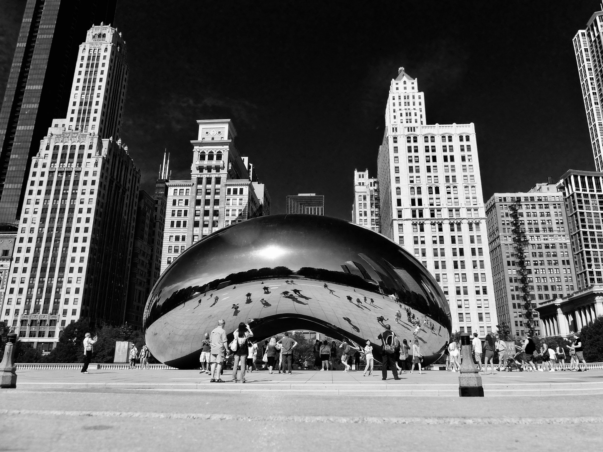 Olympus SP-720UZ sample photo. Cloud gate chicago il. august 12. olympus sp-72ouz photography