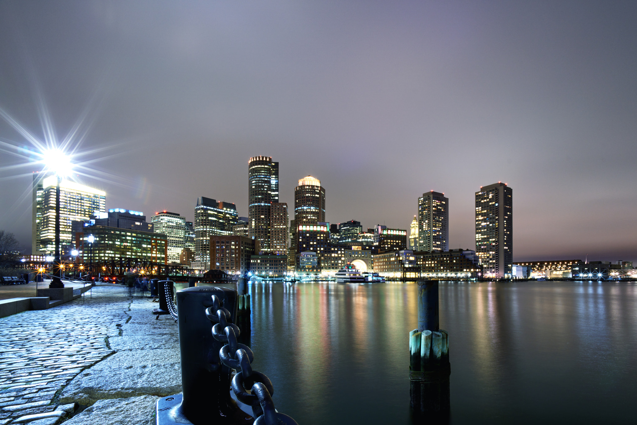 Sony a7R II + Voigtlander SUPER WIDE-HELIAR 15mm F4.5 III sample photo. Boston at night photography