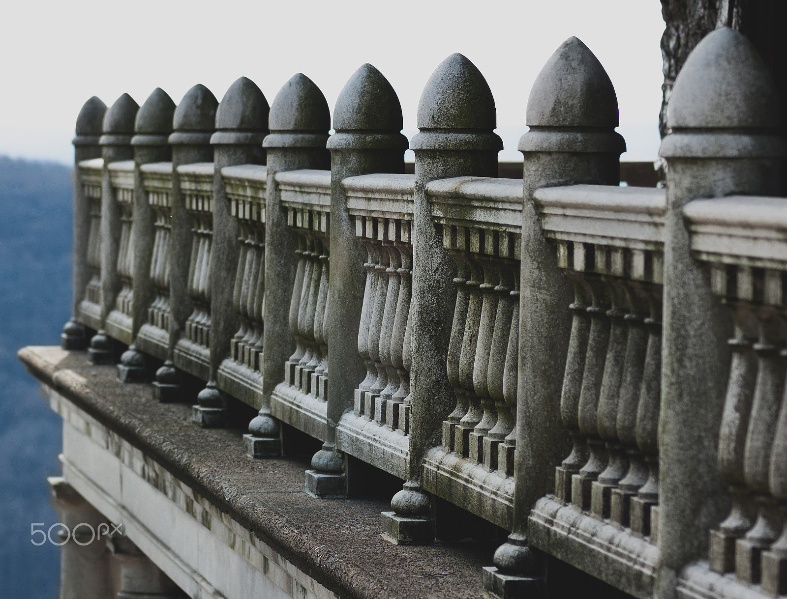 Nikon D50 sample photo. Concrete railing photography