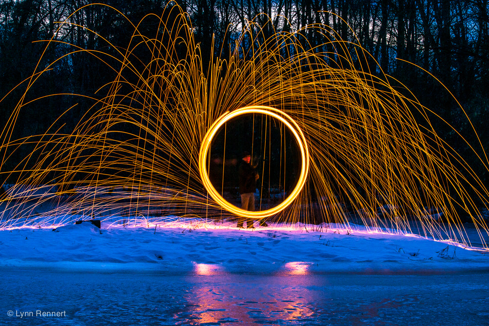 Sony ILCA-77M2 + Tamron SP 70-200mm F2.8 Di VC USD sample photo. Steel wool fun photography