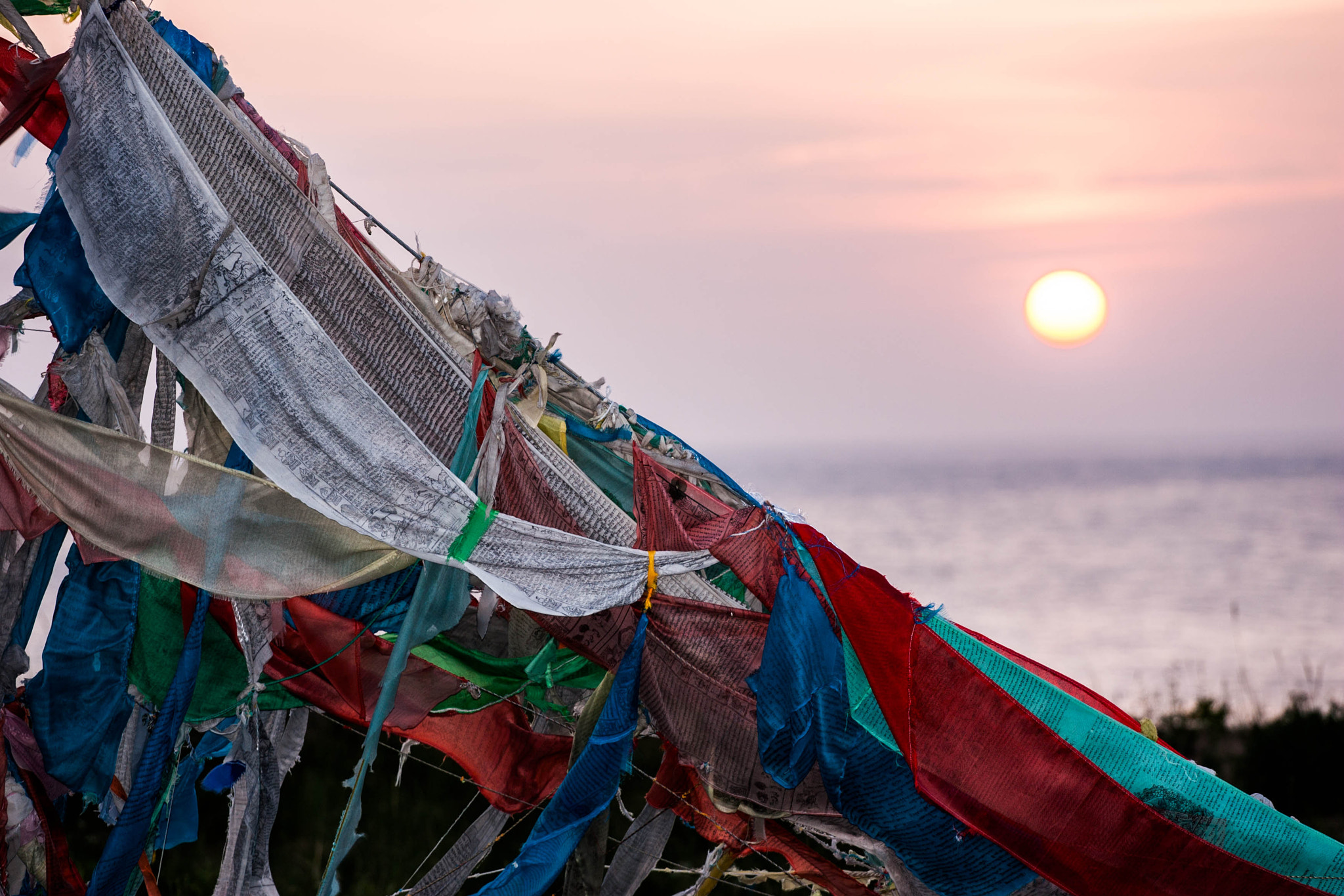 Canon EOS-1D Mark II sample photo. Prayer flags photography