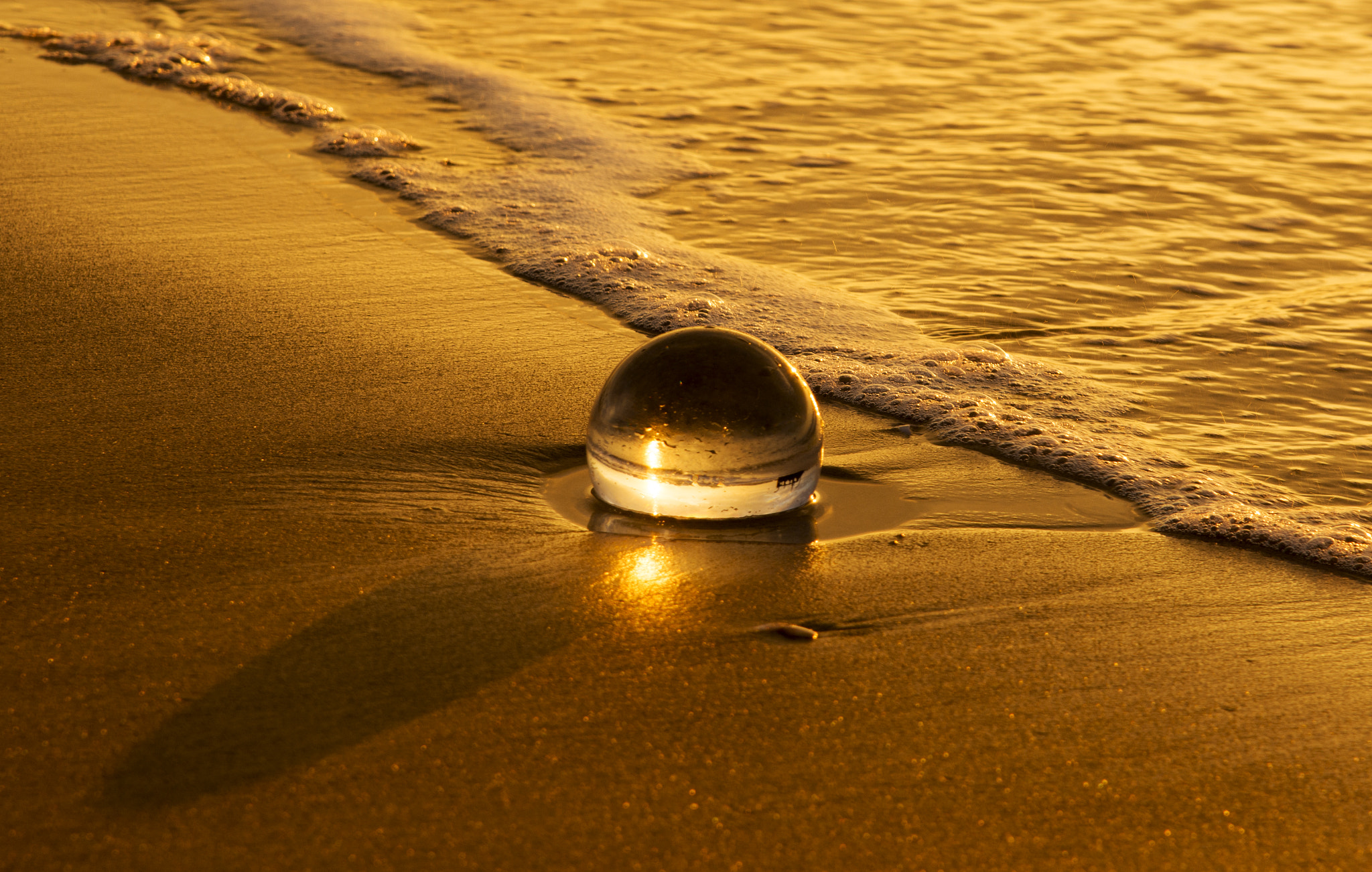 Nikon AF-S Nikkor 24-120mm F4G ED VR sample photo. Sunset with crystall ball photography